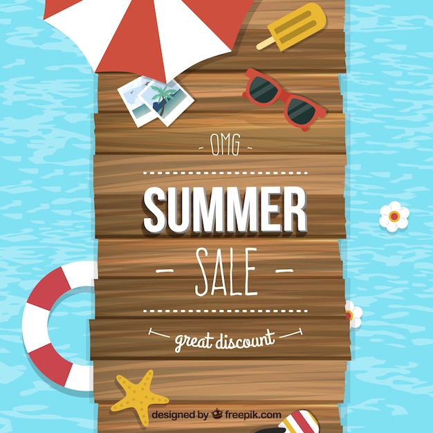 Summer Sale Background for Eye-Catching Promotions – Free Download