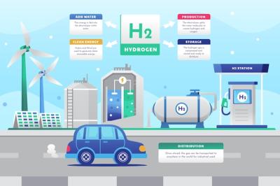 Gradient Hydrogen Infographic – Free Download, Download Free Stock Photo