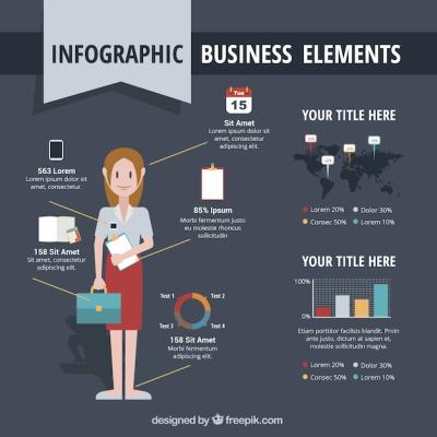 Business Woman Infographics – Free Download