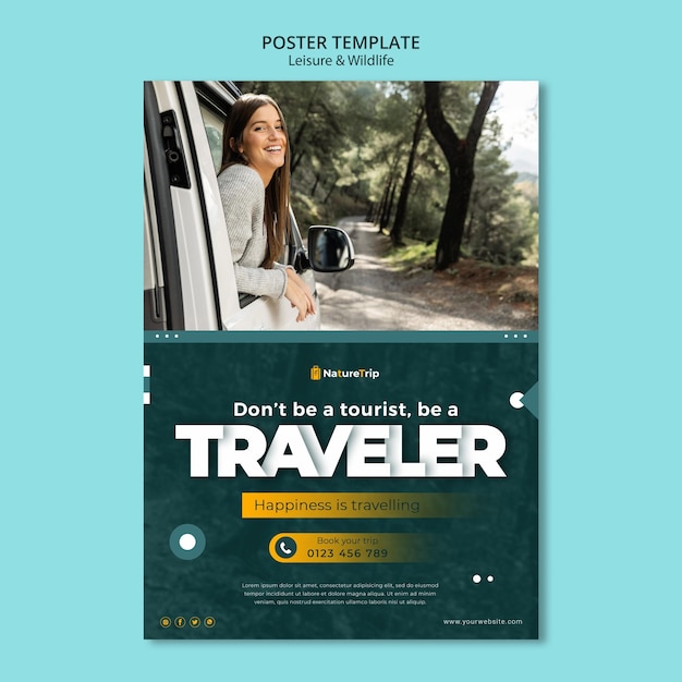 Leisure and Wildlife Poster Template – Free to Download