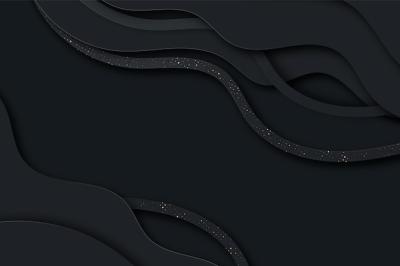 Gradient Black Background with Wavy Lines – Free Download