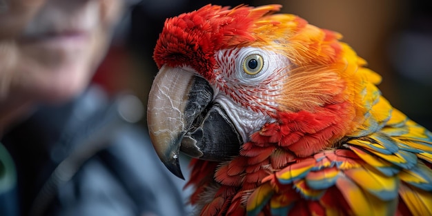 Beautifully Vibrant Parrot with Colorful Feathers – Free to Download