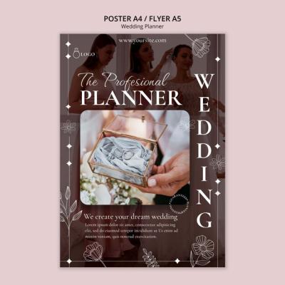 Wedding Planner Poster Template – Free to Download