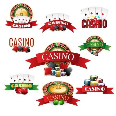 Casino Emblems Set – Free Download of Vector Templates