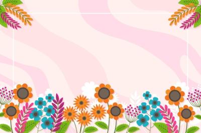 Flat Colorful Spring Background – Free Stock Photo for Download