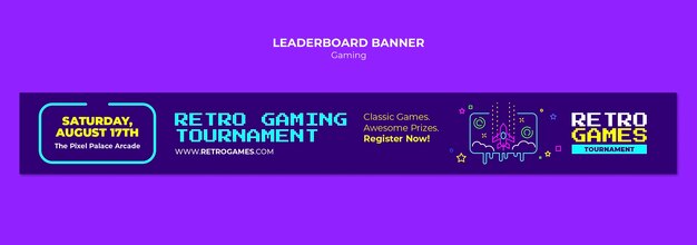 Creative Gaming Template Design for Free Download