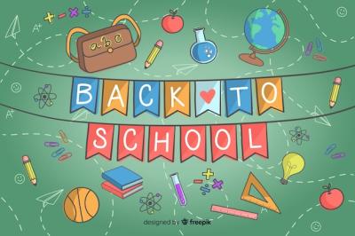 Hand Drawn Back to School Background – Free Download