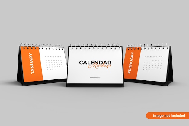 Desk Calendar Mockup – Download Free Stock Photo