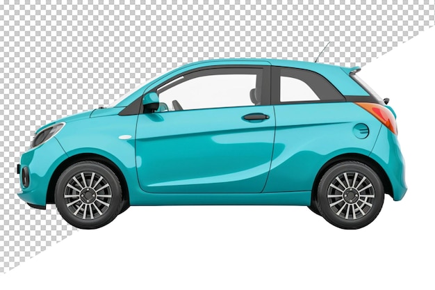 A Blue Car with a Black Handle on a White Background – Free to Download