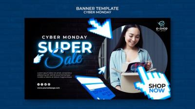 Cyber Monday Tech Banner Template – Free Stock Photo Download