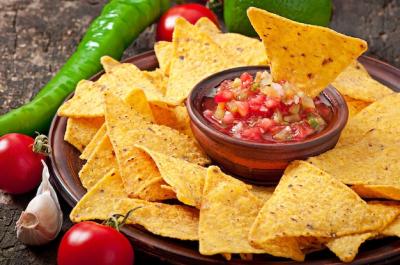 Mexican Nacho Chips and Salsa Dip in a Bowl – Free Stock Photo, Download Free