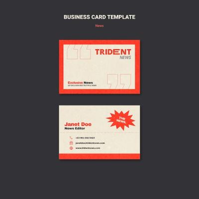 Letterpress Inspired Business Card Design Template – Free to Download