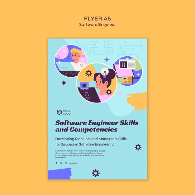 Software Engineer Service Template – Download Free Stock Photo