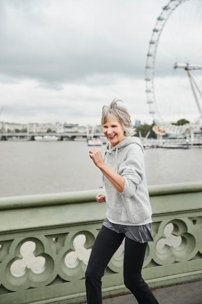 Senior Woman Running – Free Download Stock Photo