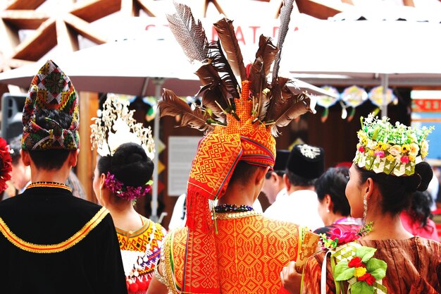 Rear View of People in Traditional Clothing – Free Stock Photo, Download for Free