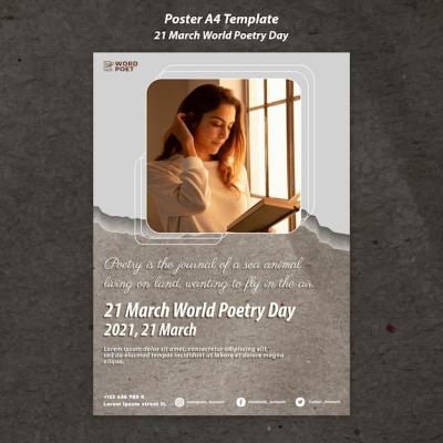 Celebrate World Poetry Day Poster – Free Download