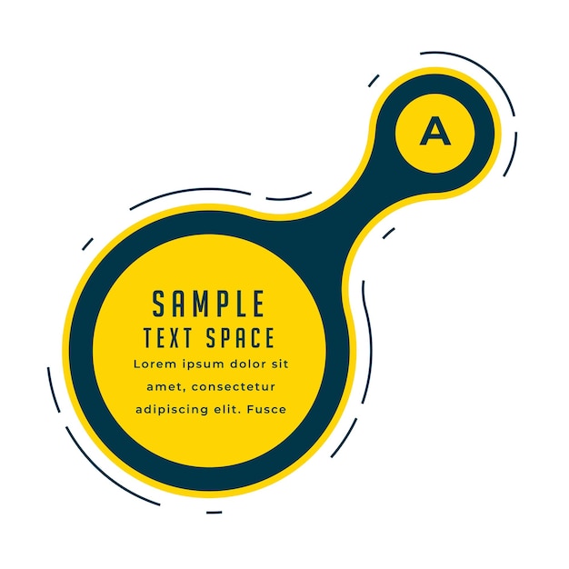 Stylish Web Infographic Template in Flat Bubble Design with Text Space – Free Download