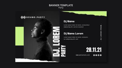 Party Banner Template Design – Free Download