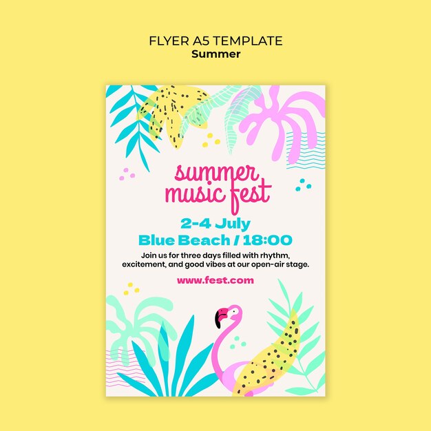 Summer Template Design – Free Stock Photo Download