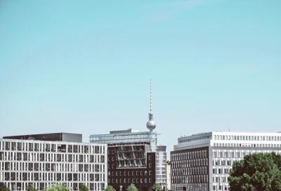 Fernsehturm in City Against Clear Sky – Free Stock Photo for Download