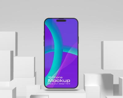 Phone Screen Mockup from Top View – Free Download