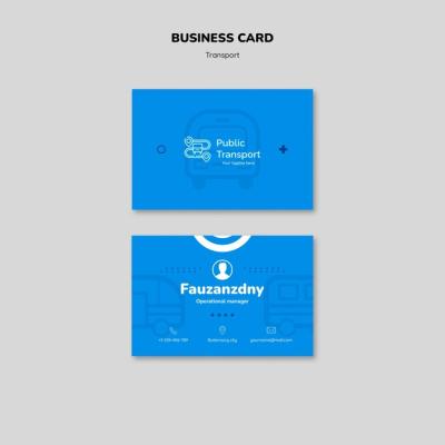 Transport Service Business Card Template – Free Download