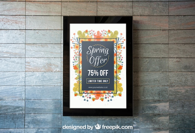 Mupi Mockup Template on Wall – Free Download