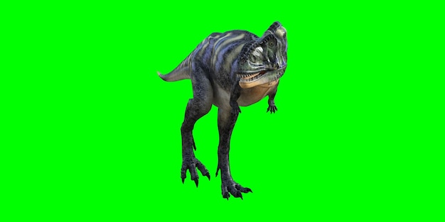 Aucasaurus 3D Rendering on Green Background – Free Download