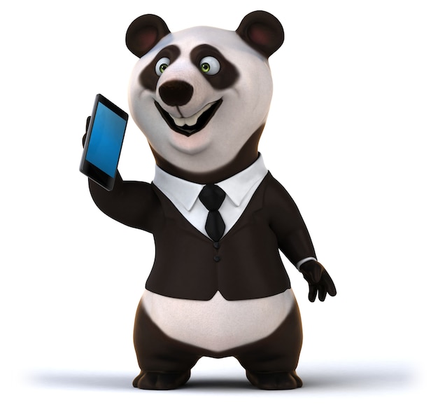 Fun Panda 3D Illustration – Free Stock Photo, Download for Free