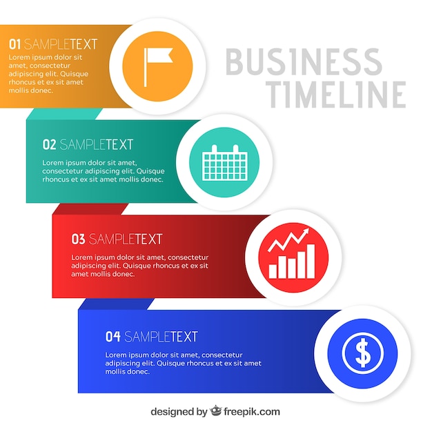 Infographic Timeline Template – Free Download, Download Free Stock Photo