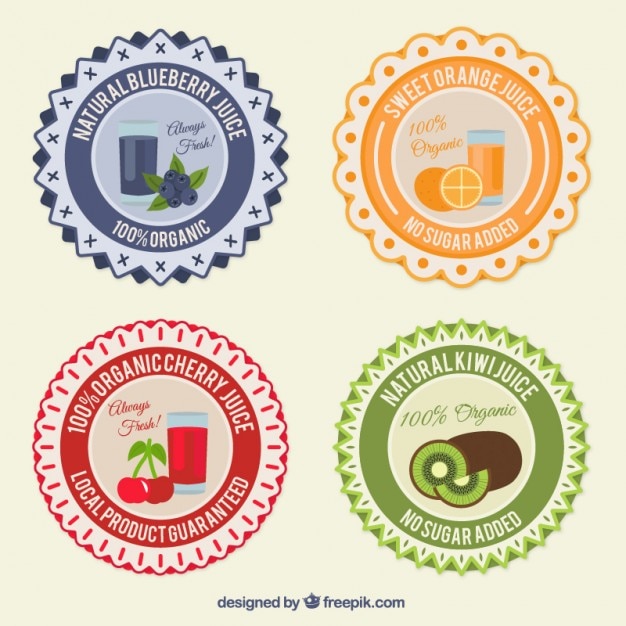 Coloured Fruit Labels – Free Download