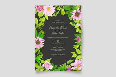 Floral Ornament Design for Wedding Cards – Free Download