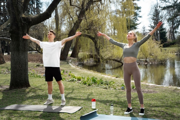 People Exercising Together – Free Stock Photo for Download