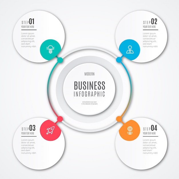 Modern Business Infographic Template – Free Download