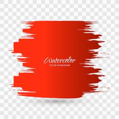 Red Watercolor Brush Stroke Background Design – Free Download