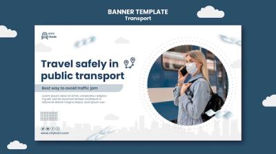 Public Transport Banner Template – Free Download