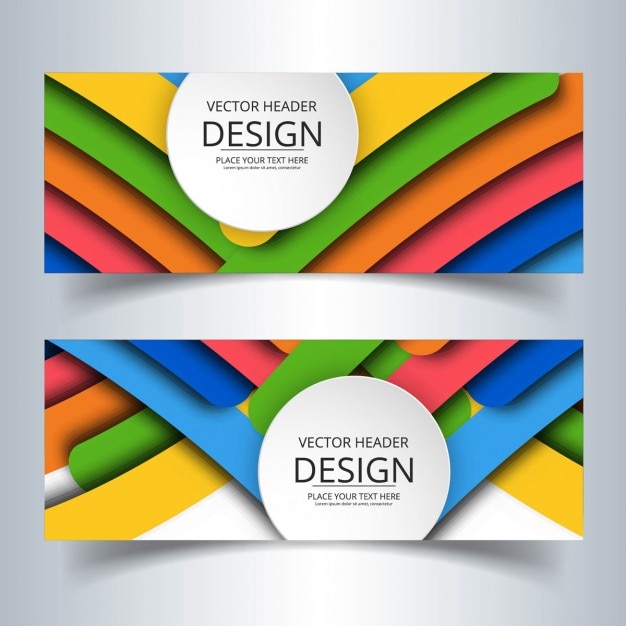 Colorful Round Shape Banners – Free Stock Photo Download