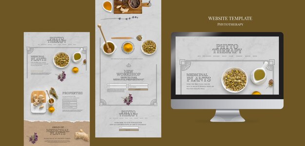 Phytotherapy Web Page Design Template – Free Download