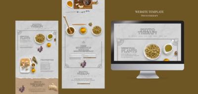 Phytotherapy Web Page Design Template – Free Download