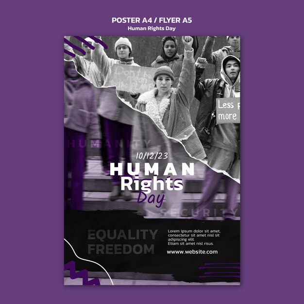 Celebration Poster for Human Rights Day – Free Download