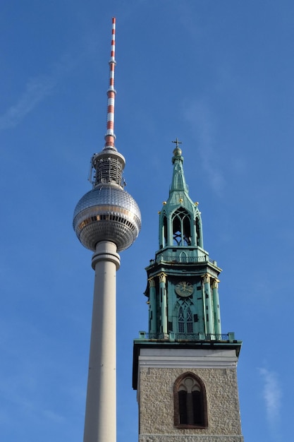 Low Angle View of Tower Against Blue Sky – Free Stock Photo for Download