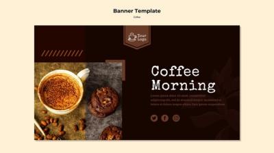 Coffee Template Banner – Free Download for Stunning Designs