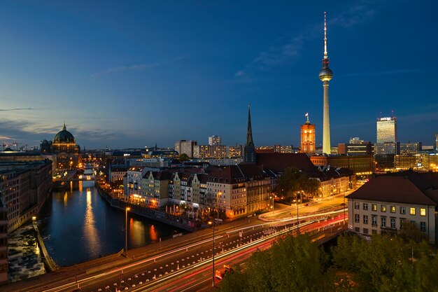 Stunning Berlin Skyline at Night – Free Download