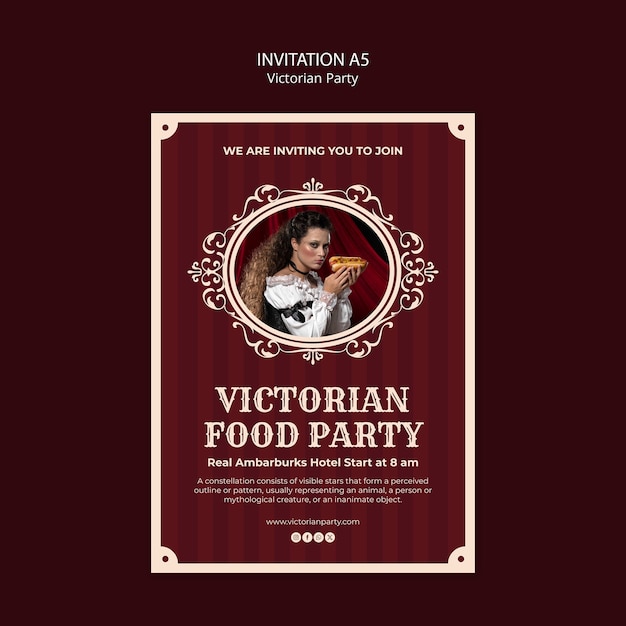 Victorian Party Template Design – Free Download