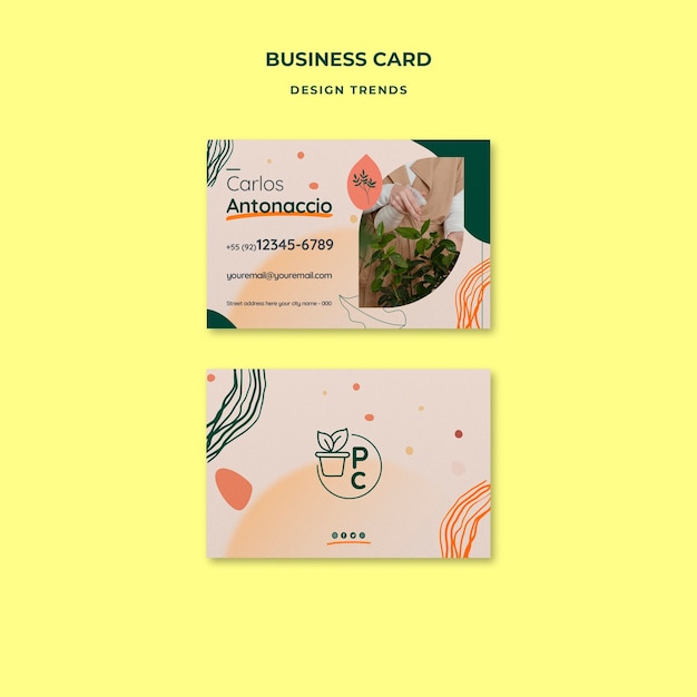 Plant Care Business Card Template – Free Download