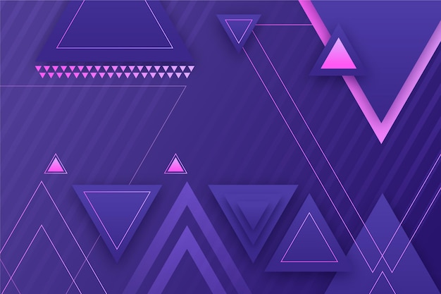 Gradient Geometric Background Featuring Triangular Shapes – Free Download