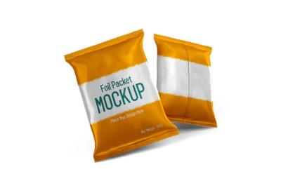 Chips Foil Packet Mockup – Download Free Stock Photo