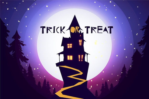 Flat Design Halloween Background – Free Download