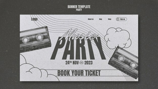 Party Design Template – Download Free Stock Photo