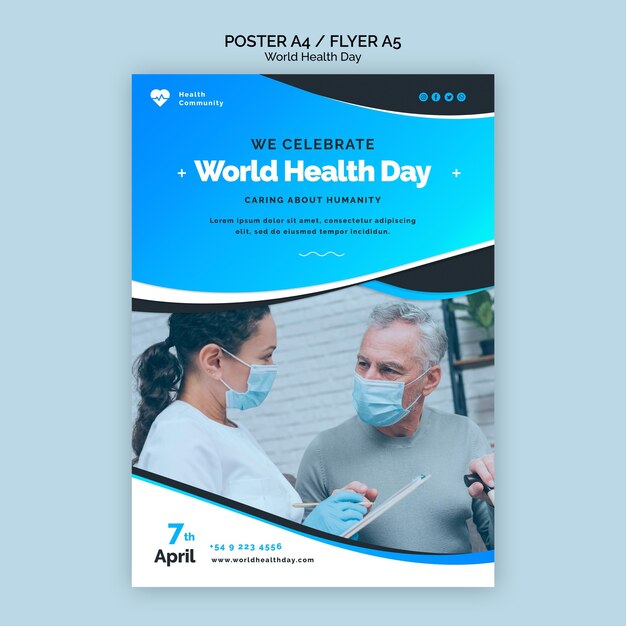 World Health Day Poster Template – Free Download